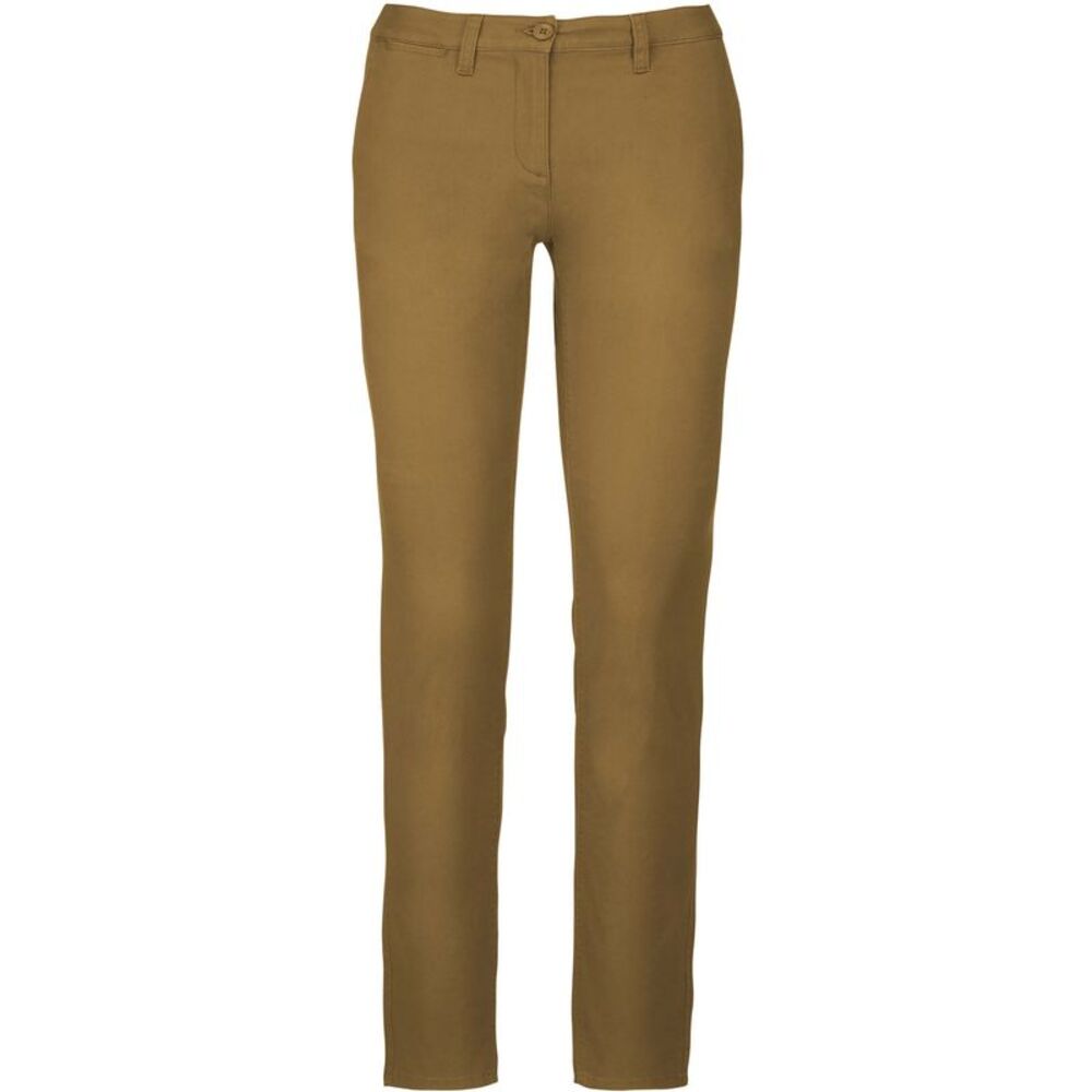 Kariban Womens/Ladies Chino Pants / Camel